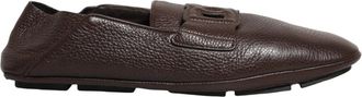 Dolce & Gabbana Driver Loafers - Heren - Loafers - Bruin - 44 EU - Leer - Schoenen