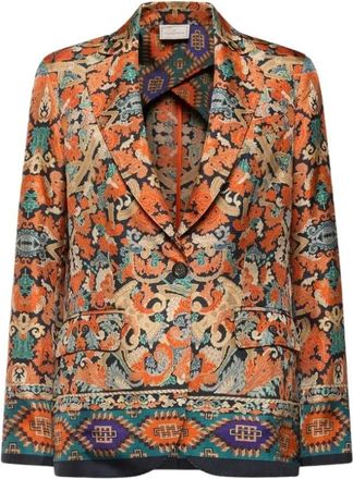Pierre-Louis Mascia Ciadox Jacket - Dames - Blazers - Veelkleurig - XS - Leer - Jassen