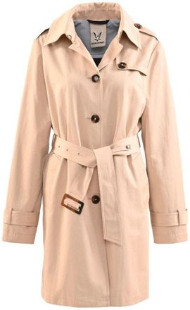 Fuchs Schmitt Kurzmantel FUCHS SCHMITT, Damen, Gr. 42, grau (kitt), Web, Obermaterial: 51% Baumwolle, 49% Polyester. Futter: 100% Polyester, clean, unifarben, norma