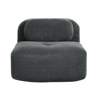 Urban Meuble Sill&oacute;n/sof&aacute; modular sin reposabrazos en pana gris