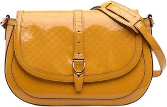Gucci Pre-owned Cross Body Bags, female, Yellow, Size: ONE SIZE Pre-owned Vintage Crossbody Bag