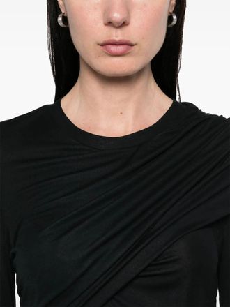 Jacquemus Midnight Brown Leather Le Calisso Rond Handbag-Donna