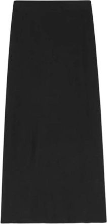 Skall Studio Amy Skirt - Dames - Midirokken - Zwart - XL - Wol - Rokken