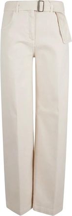 True Royal Broeken, Dames, Beige, S, Katoen, Wide Broeken