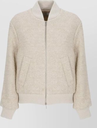 PESERICO sequinned oversized coat