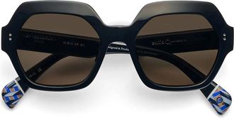 Etnia Barcelona Es Vedra Sun BKGY Womens Sunglasses Black Size 53