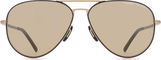 Porsche Design P8508 S Mens Sunglasses Gold Size 60