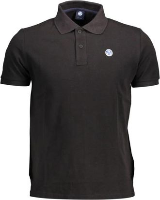 North Sails Zwarte Katoenen Poloshirt - Heren - Polos - Zwart - XL - Katoen - Tops