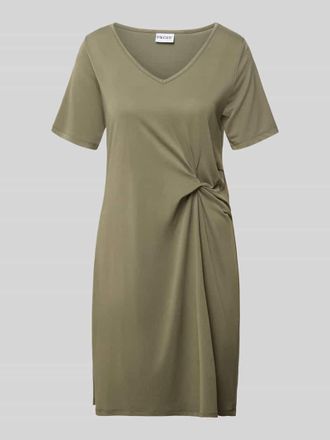 Pieces Regular Fit Freizeitkleid aus Viskose-Mix Modell ANORA in Khaki, Gr&ouml;&szlig;e XS