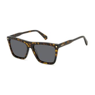 Polaroid Square Polarized Sunglasses for Women - unisex - Polaroid - Sunglasses - Brown - 56 MM - Accessories
