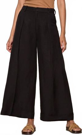 Sanctuary Terrace Linen Pant In Black