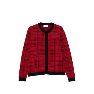 Ernest W. Baker Tartan-check Cardigan
