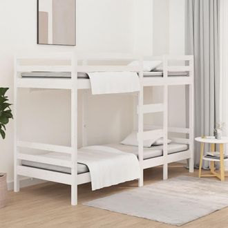 vidaXL Litera De Madera Maciza De Pino 90x200 Cm Vidaxl