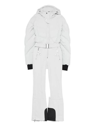 Cordova hooded belted ski suit - women - Recycled Polyester/Polyamide/Elastane/Duck Down/Feather - M - Blue