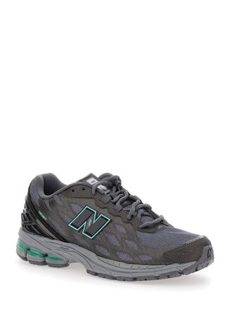 New Balance Unisex Grey Sneaker With Mesh Design And Logo Synthetic Fabric Trainers