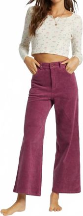 Billabong Be Free Corduroy Pants In Blackberry