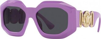 Versace Womens VE4424U-536687 VE4424U 56 536687 Fashion Sunglasses - Purple - One Size