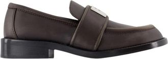 Acne Studios Loafers - Dames - Loafers - Bruin - 36 EU - Denim - Schoenen