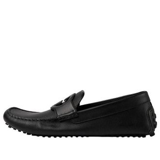 Gucci Leather Driver Shoes Black 730148-1XH60-1000