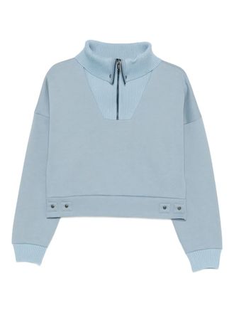 Iceberg Sweater met trechterhals en rits - Blauw