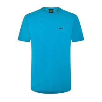 HUGO BOSS Heren Logo Regular T-Shirt (Turquoise/Aqua)