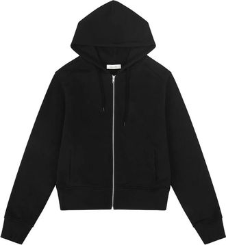 Entire studios Slim Zip Up - Heren - Vesten met rits - Zwart - L - Katoen - Hoodies & sweatvesten