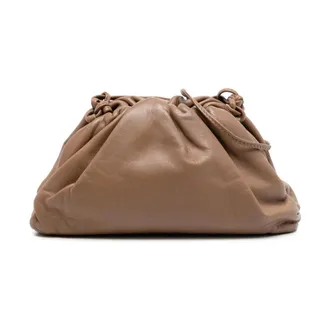 Bottega Veneta Pre-owned Cross Body Bags, female, Brown, Size: ONE SIZE Pre-owned Pouch Leather Bag
