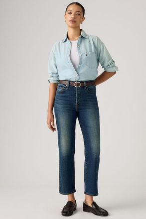 Levi's Vaqueros Ribcage Straight Ankle - Mujer - 25X29 - Lavado oscuro / She Is Ready