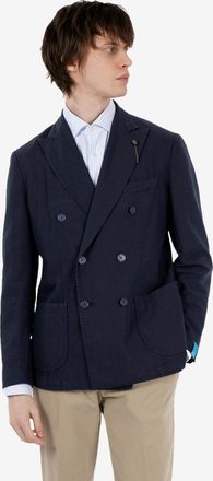 Santaniello Blazer doppiopetto blu navy