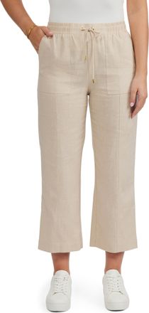 Ellen Tracy Womens Cropped Straight Leg Pant