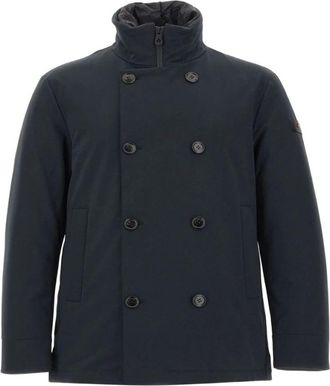 Peuterey Militao Jas - Heren - Mantel - Blauw - XL - Leer - Jassen