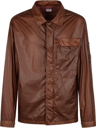 C.P. Company CS II Lens Jacket - male - C.P. Company - Light Jackets - Brown - M - Jackets