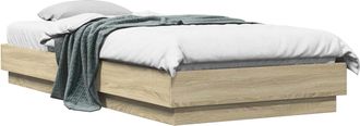 vidaXL Estructura De Cama De Suelo Roble Sonoma 80 X 200 Cm Vidaxl