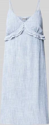 Only Ausgestelltes Freizeitkleid aus Viskose-Leinen-Mix Modell SIESTA MW in Hellblau, Gr&ouml;&szlig;e XL