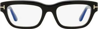 Tom Ford TF6045-B Blue Block Rectangular Eyeglasses - Black
