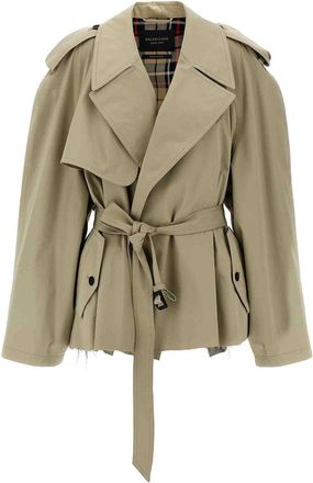 Balenciaga Cropped Trench Coat