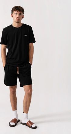 HUGO BOSS Mens BOSS Orange Mix & Match Mens Loungewear T-Shirt with Embroidered Logo - Black 001 - Size: 42