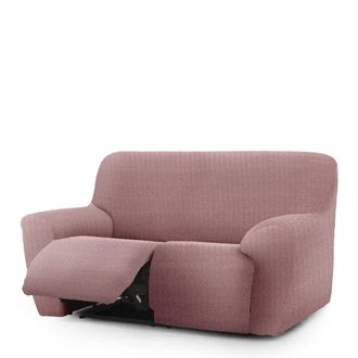 Eysa Funda de sof&aacute; relax extensible 3 plazas x 2 rosa 200 - 260 cm
