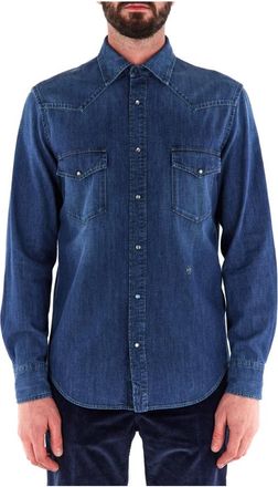 Jacob Cohen Denim Overhemd - Heren - Spijkeroverhemden - Blauw - M - Denim - Overhemden