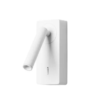 Forlight Colo - Luz De Lectura Para Dormitorio Led Luz C&aacute;lida 3000k Con Interruptor. Aplique De Pared Cabecero De Cama Blanco - Forlight