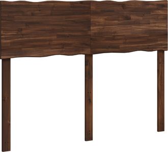 vidaXL Cabecero De Borde Natural Rostock Marr&oacute;n Oscuro 120 Cm Vidaxl