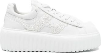 Hogan H-Stripes Sneakers - Dames - Sneakers - Wit - 40 EU - Leer - Schoenen