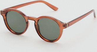 Mango Occhiali da sole montatura semitrasparente cioccolato - Uomo - Taglia unica - MANGO MAN