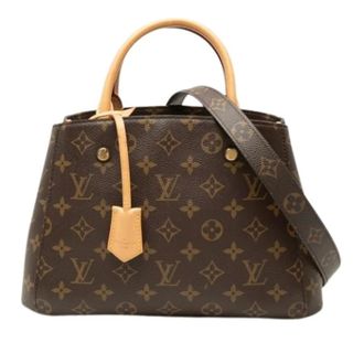 Louis Vuitton Pre-owned Montaigne BB - Dames - Pre-owned - Bruin - Maat: ONE Size Leer