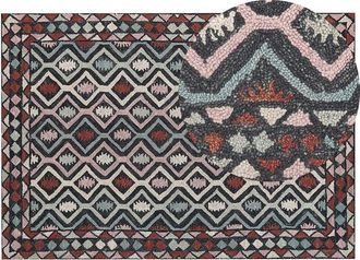 Beliani Rug HAYMANA Multicolour 160 x 230 cm Wool