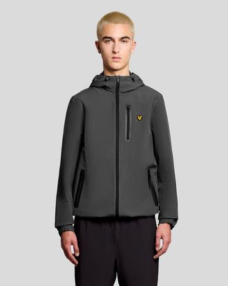Lyle & Scott Mens Sports Water Resistant Hooded Jacket - Grey - Size X-Large
