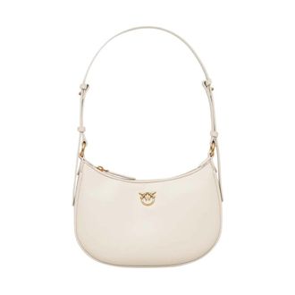 Pinko Hobo Bag - Dames - Schoudertassen - Wit - ONE Size - Leer - Tassen