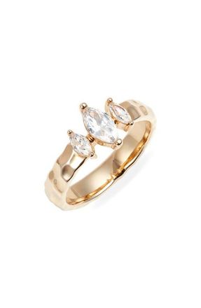 CHILD OF WILD Mara Cubic Zirconia Ring in Gold at Nordstrom, Size 6