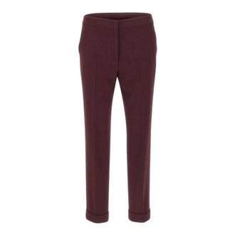 Etro Pantalones de Lana Jacquard Cortos - Trousers - Mujer - Rojo - S