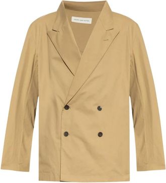Dries Van Noten Caplans 2294 - Heren - Blazers - Beige - S - Jassen